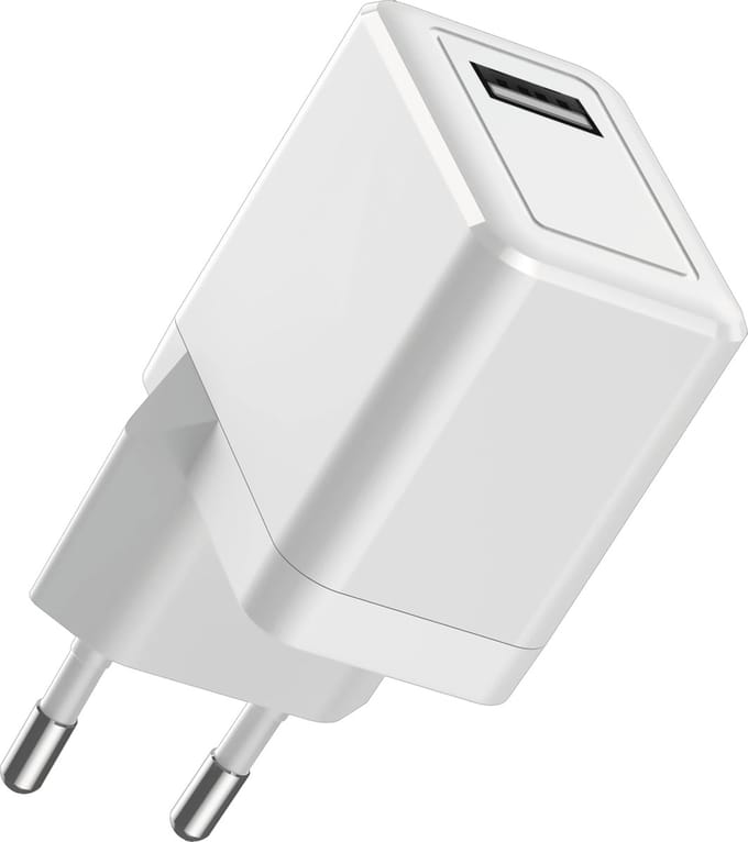 12w usb Power Adapter - 2.4A Stekker - Usb Oplader - Oplaadblokje Telefoon - Smartphone Lader - Oplaadstekker usb-A