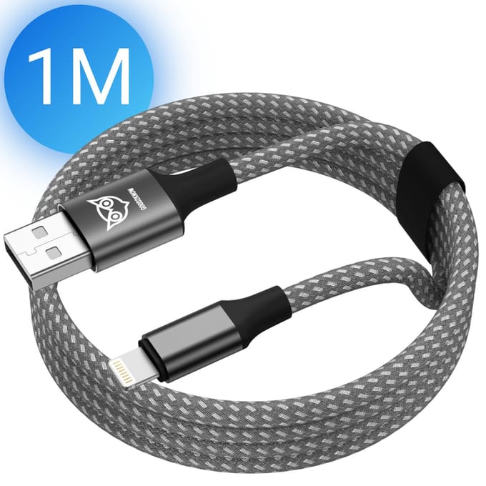 Good2Know USB A naar Lightning kabel 1 meter geschikt voor Apple iPhone, iPad, Airpods - iPhone oplader kabel - lader