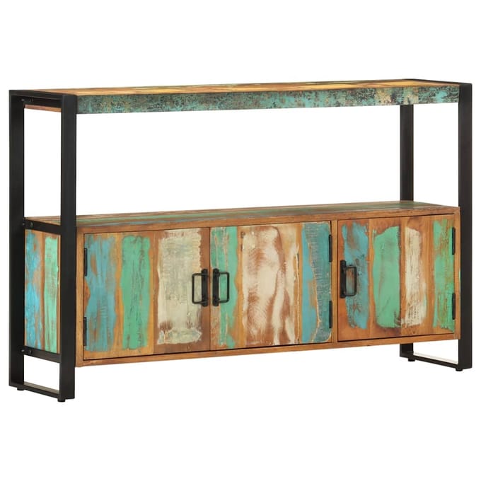 vidaXL - Dressoir - 120x30x75 - cm - massief - gerecycled - hout