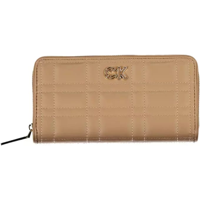 Gevoerde Ritsportemonnee Beige