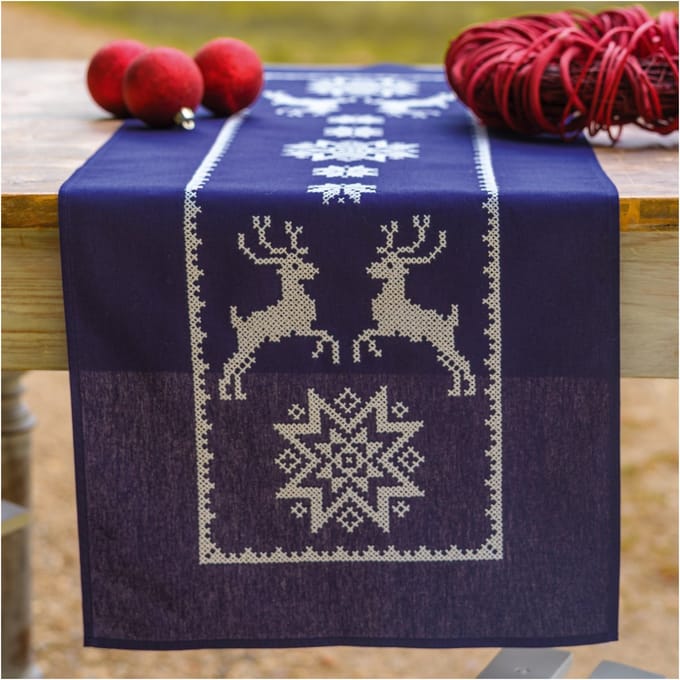 Vervaco - Tafelloper kit - 35 x 95cm - Scandinavië - PN-0217591
