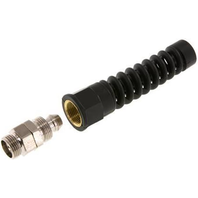 15x9.5 & G3/8'' Vernikkeld Messing Rechte Opsteekkoppeling Buitendraad Buigbescherming