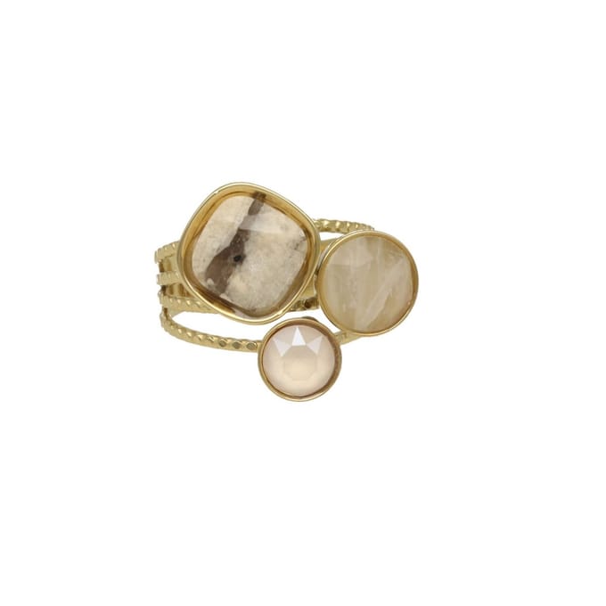 Camps & Camps Ring (Sieraad) 6S024 Taupe