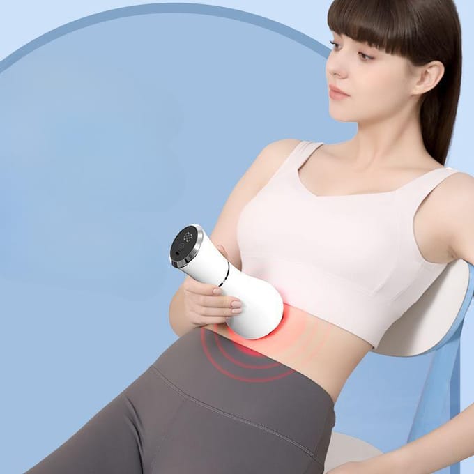 Masseur abdominal portatif entièrement automatique vibrant électrique de colonne lombaire white