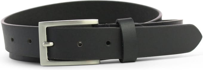 Safekeepers Broekriem - Glad 3 cm - 115 taille -  Leer zwart