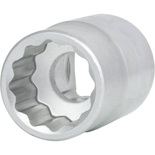 KS Tools - 12-kantige Korte Dop - Chroom-molybdeen Staal - 1/2" - DIN en ISO Norm