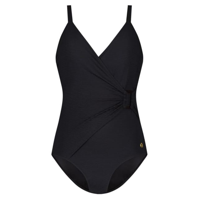 Ten Cate buckle badpak zwart voor Dames | Maat 36