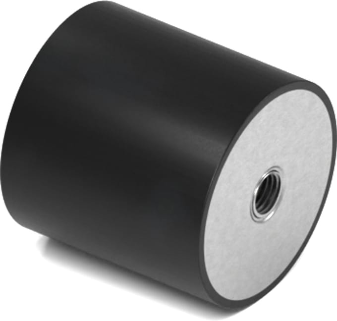 Rubbermagazijn - Trillingsdemper - Type C - 40x40mm - M8 - Set 10 stuks