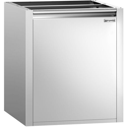 GGM Gastro Mülleimer - Unterbaumodul - 400x660mm Zilver