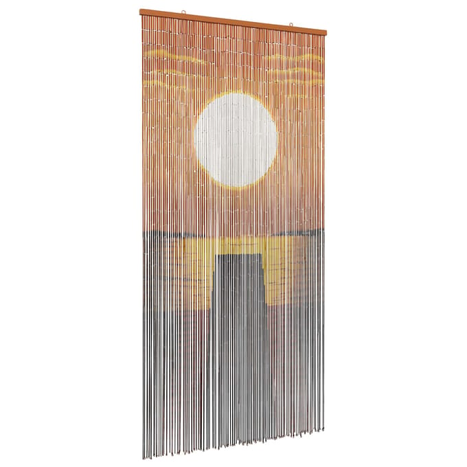 vidaXL - Insect - Deur - Gordijn - Meerkleurig - 100 - x - 200 - cm - Bamboe