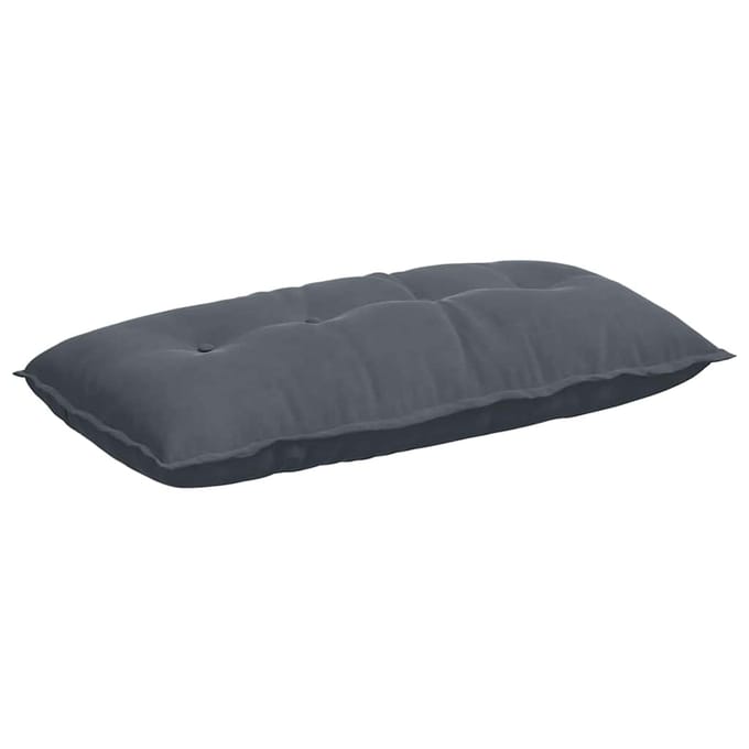 vidaXL - Rugkussen - Donkergrijs - 100 - x - 50 - cm - Corduroy - stof
