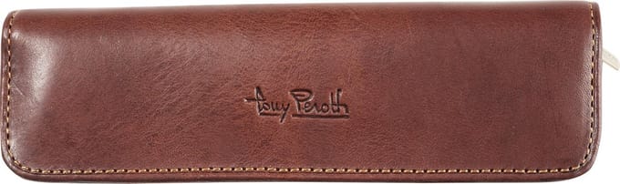 Tony Perotti Portemonnee / Portefeuille Dames - Ritsportemonnee - Leer - Vegetale - Bruin