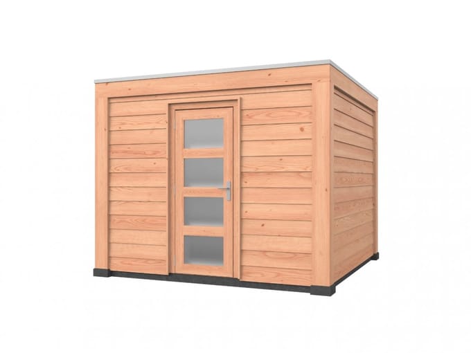 Douglas overkapping, 300 x 300, met schuur, Westwood Modern Basic