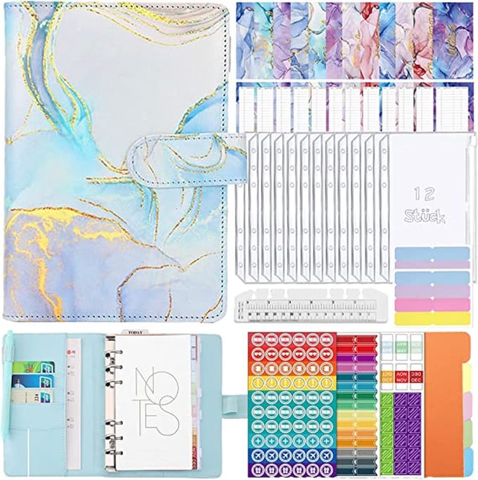 Budgetplanner - Budget planner, money sleeves, ring binder, financial planner,