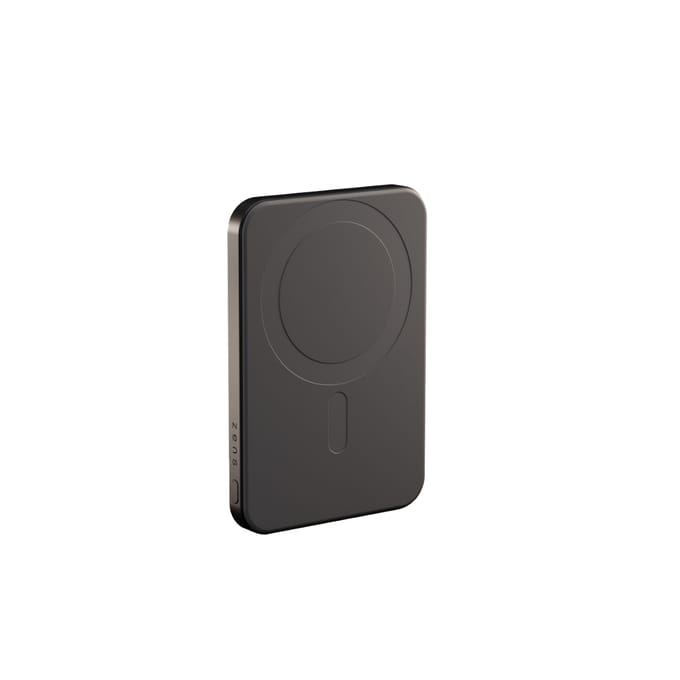 Zens Slim Qi2 Aluminium Powerbank - Magnetische Powerbank 5000 mAh Compatibel met Magsafe en Qi2 (Zwart)