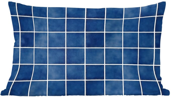 Sierkussens - Kussentjes Woonkamer - 60x40 cm - Tegel - Modern - Blauw
