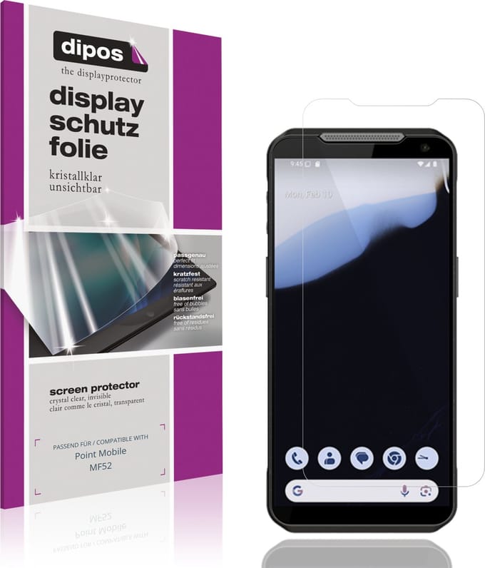 dipos – 4x Beschermfolie geschikt voor Point Mobile MF52 | Krasbestendige & heldere Screenprotector Ultra-Thin