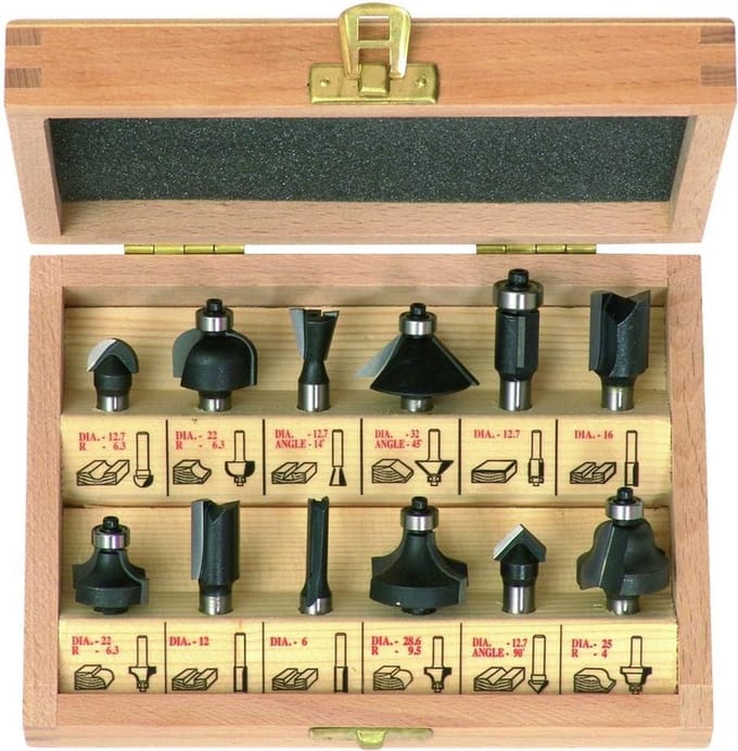 RvS Tools Frezenset basis 12-delige set 6-8mm - 633-8