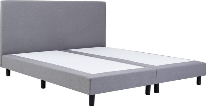 Boxspring Serenity - 80x200 Zonder matras - Grijs Glad - AVV Matrassen