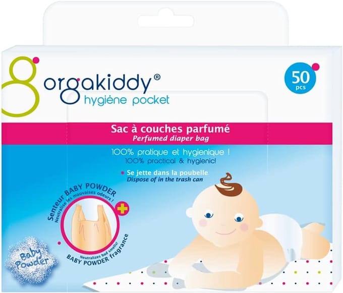 Luiertas met Geur en Talk - Beige - 50 Stuks