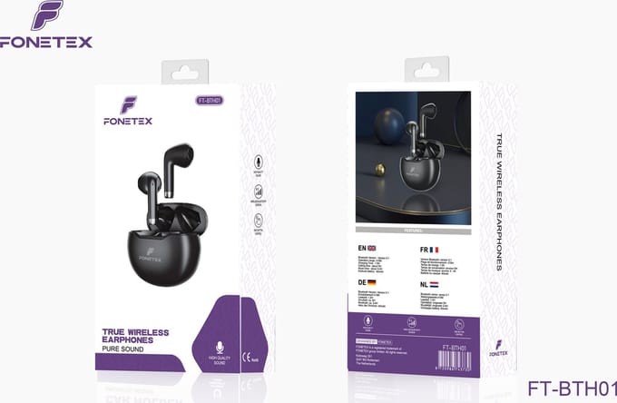 True Wireless Earphones Black FT-BTH01