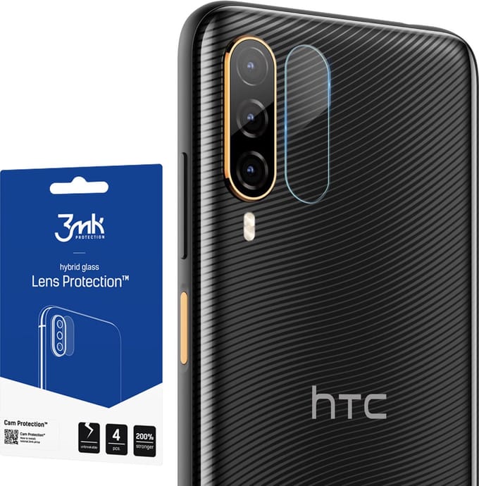 Pack 4 camerafilms HTC Desire 22 Pro FlexibleGlass 3Mk transparant