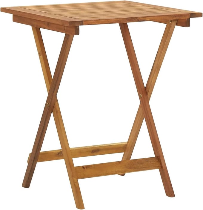 Inklapbare Houten Tuintafel 60 x 60 cm - Weerbestendig en Duurzaam