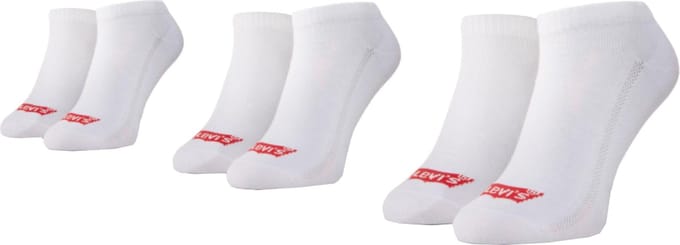 Levi's Low Cut Batwing Logo White 3-Pack