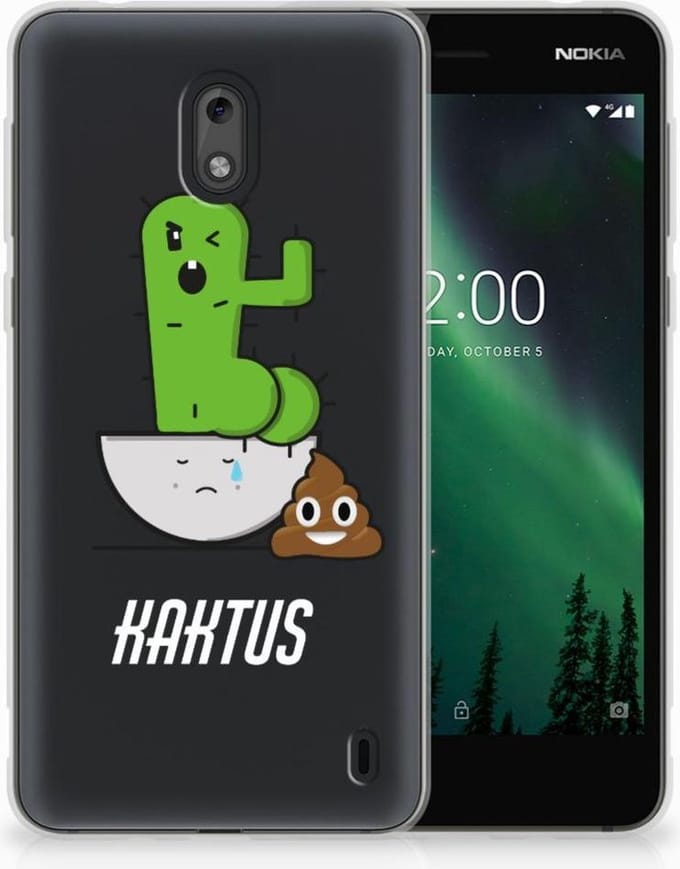 Nokia 2 Telefoonhoesje met Naam Cactus Poo