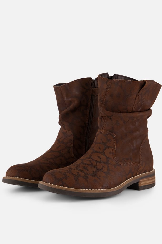 Muyters Plooilaarzen Leopard bruin Suède - Maat 29 - Kinderschoenen