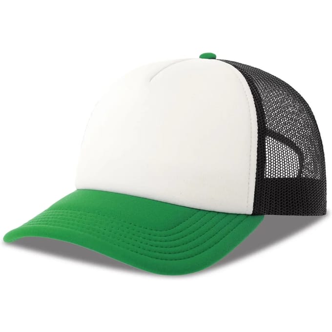 Atlantis Headwear Rapper-S Cap AT537 - WHITE/BLACK/GREEN - One size