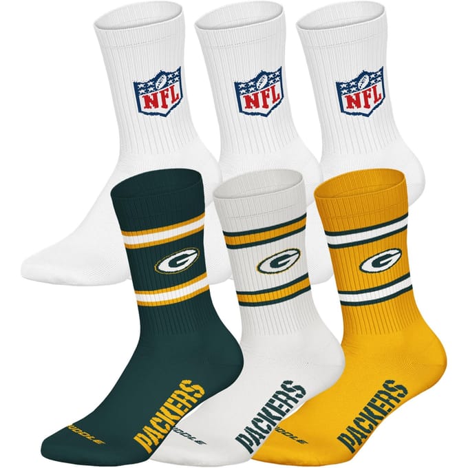 NFL Sokken NFL 6Pack Crew Socks Set van 6
