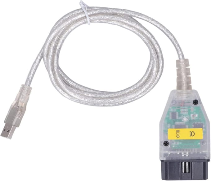 Koplampontsteker - Autodiagnosetoolkabel K+DCAN - OBD2 USB-kabelinterface met Schakelaarvervanging voor Serie 1 E81 E82 E83 E87 E88 20042011