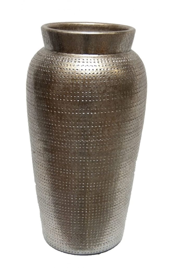 Zilver goud vaas 18x35