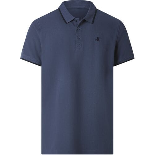 ESMARA MEN U.S. Grand Polo Piqué heren polo (Blauw, L)