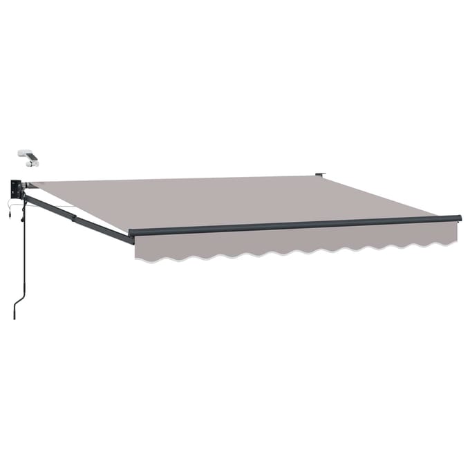 vidaXL - Elektrisch - Uitschuifbare - Zonneluifel - Lichtgrijs - 3 - x - 2,5 - m