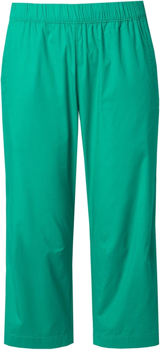 Ulla Popken - Dames - 7/8-broek Ruby voorgevormde knieën rechte pijpen - Smaragd - Maat 52