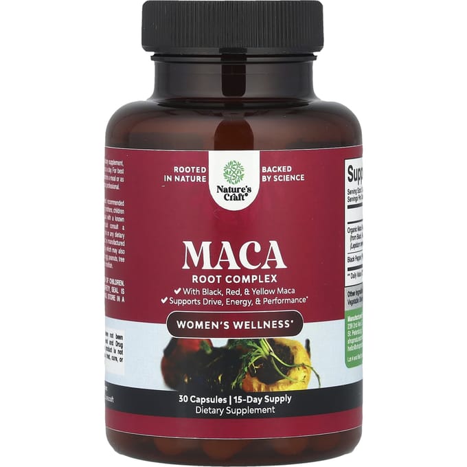 Nature's Craft, Vrouwenwelzijn, Macawortel Complex, 30 Capsules