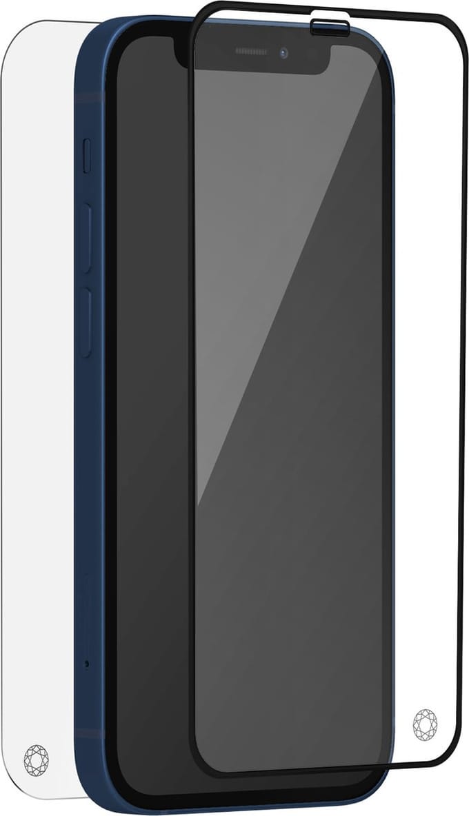 Force Case, Screenprotector geschikt voor iPhone 12 mini - 360° Full Body Organic Glass, Transparant