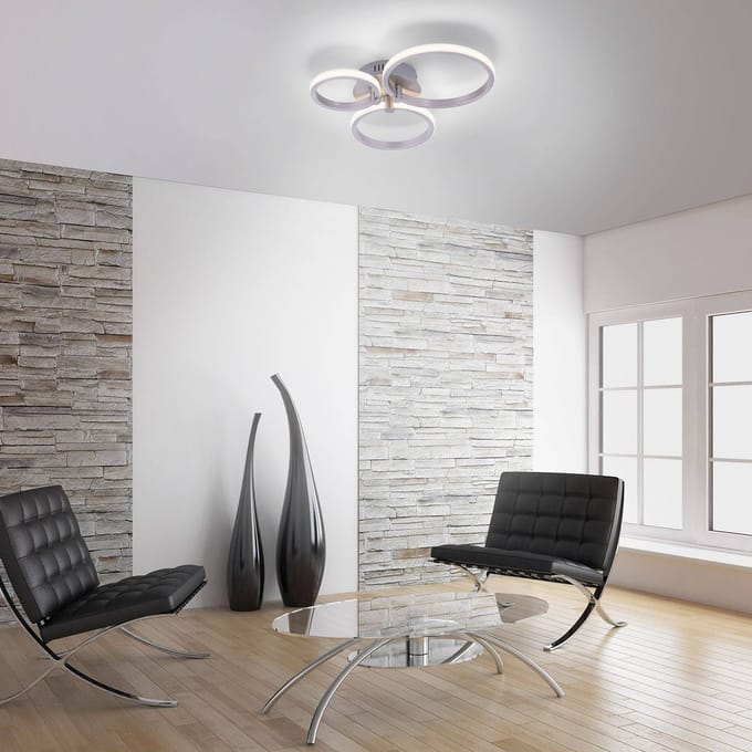 JUST LIGHT. GmbH Ultramoderne LED plafondlamp Johanna