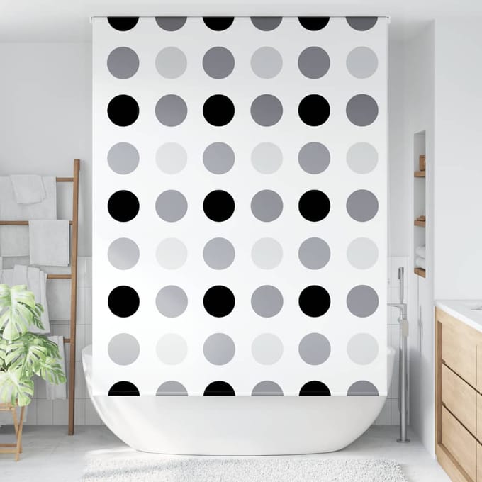vidaXL - Doucherolgordijn - 150x240 - cm - stofbreedte - 146 - cm