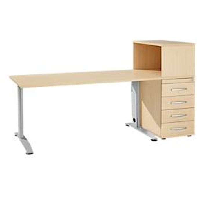 Schäfer Shop Select bureaumeubelset LOGIN 2-delig, bureau B 1600 mm
