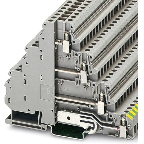 Phoenix Contact 3011999 Doorgangsserieklem 6.2 mm Schroeven Grijs 50 stuk(s) Piece