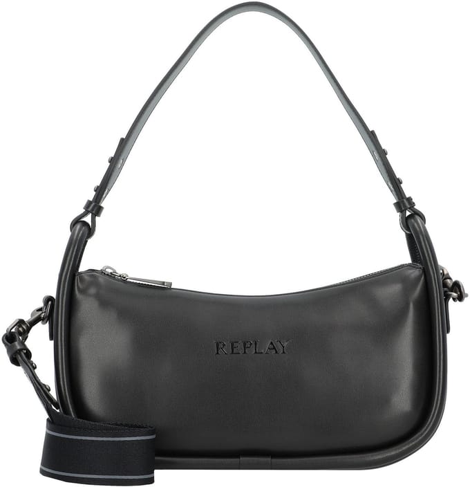 REPLAY Schoudertas Shoulder Bag Black Zwart