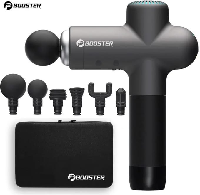 Booster Lightning Massage Gun - Massage apparaat - Koffer - 6 Opzetstukken - Smart Massage