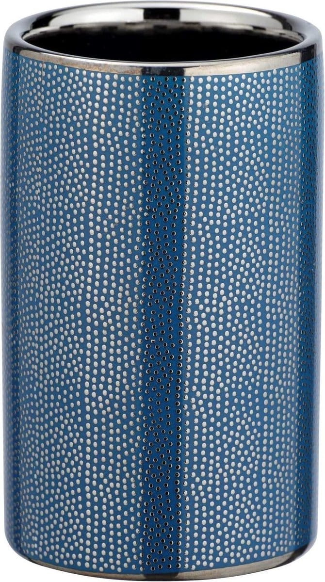 Wenko Badkamerbeker Nuria 6,5 X 10,5 Cm Keramiek Blauw