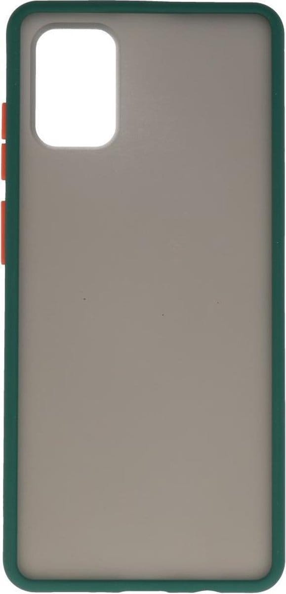 Hardcase Backcover voor Samsung Galaxy A71 Donker Groen
