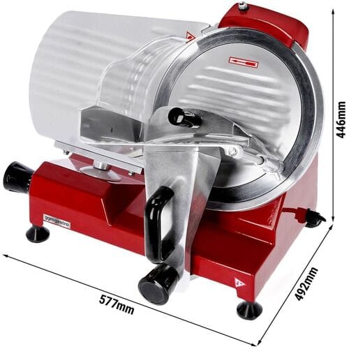 GGM Gastro Aufschnittmaschine - 250 Watt - Messer: Ø 300mm - Rot