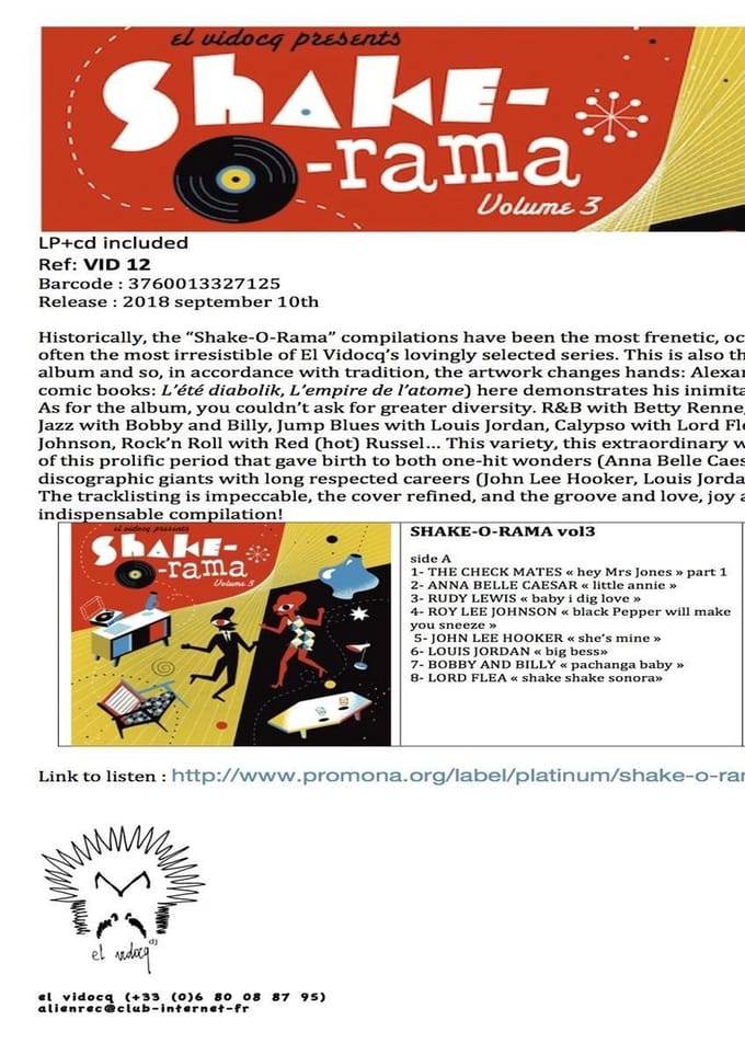 Various Artists - Shake-O-Rama, Vol. 3 (LP | CD)