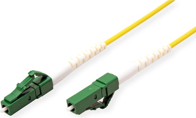 ROLINE glasvezelkabel 9/125 µm OS2, LC/LC, LSOH, APC, simplex, geel, 2 m